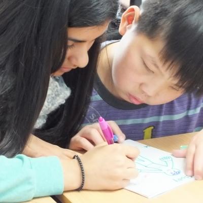A Projects Abroad intern works with a child while gaining social work experience in Mongolia An intern working with a child during her Social Work internship in Mongolia